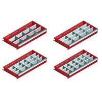 Industrial Modular Drawers - 12 to 24 Compartments