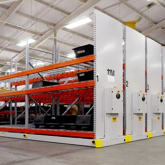SAFERAK® 32P Industrial Powered Mobile Racking System