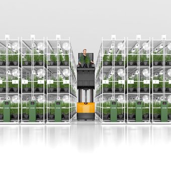 GROW&ROLL™ 8P Heavy-Duty Powered Mobile Vertical Grow Rack System