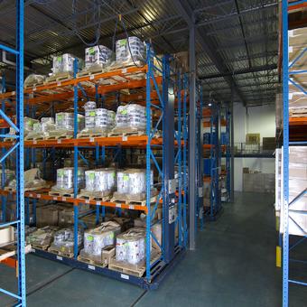 Pallet mobile racking storage systems