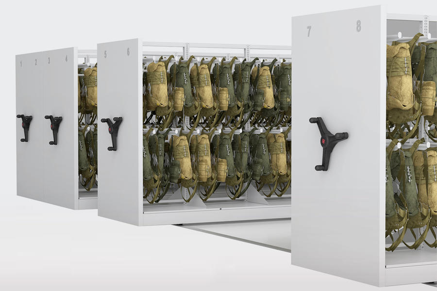Parachute and skydiving gear storage