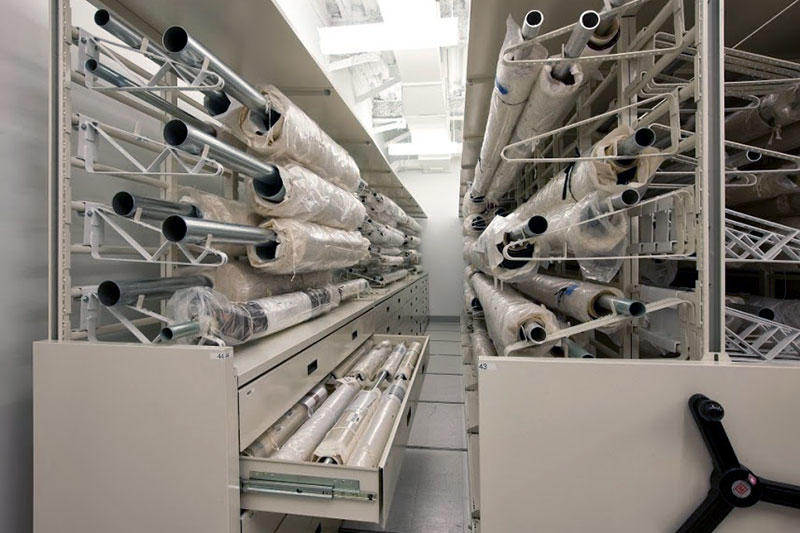 Museum textiles storage