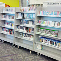 A-Frame Display Shelving Cantilever Library Display Shelving With Or Without Casters